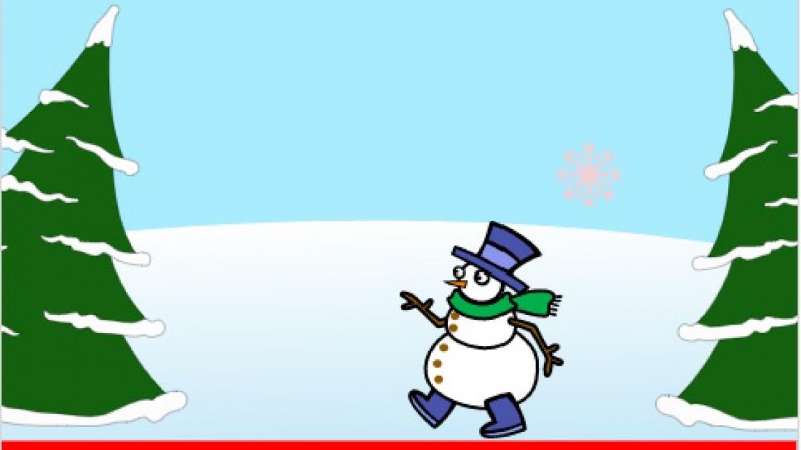 6. Sınıf öğrencilerimiz tarafından Scratch programında hazırlanan Kar Toplama oyunu