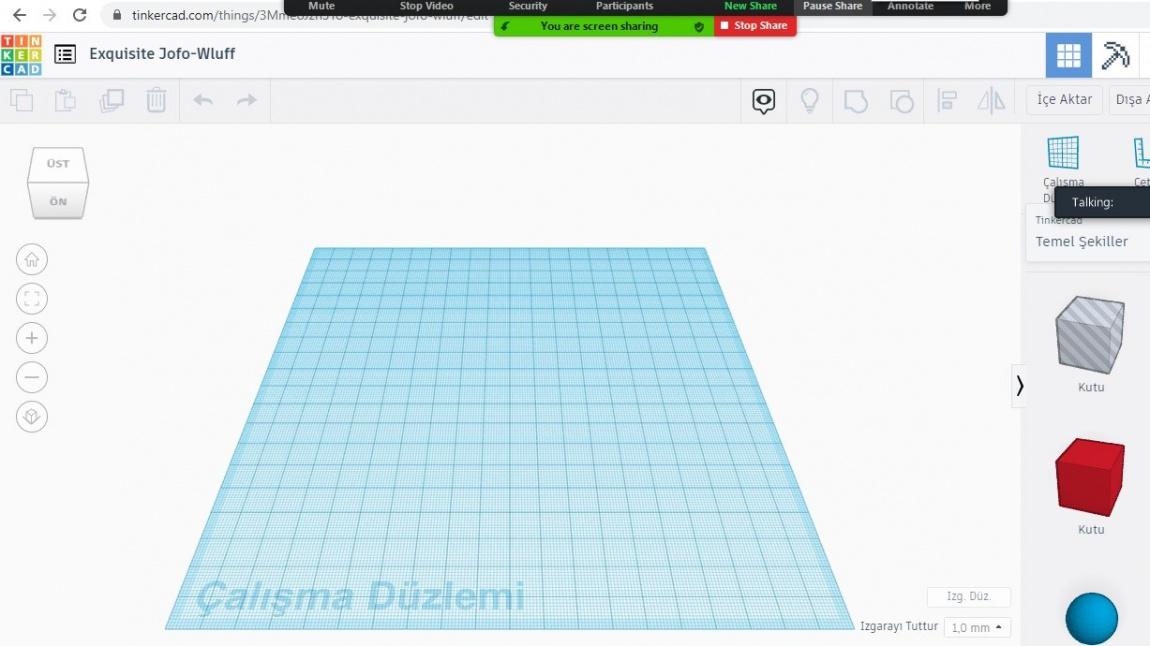 6 B Sinifi Ogrencilerimiz Ile Tinkercad Ile 3 Boyutlu Tasarim Calismalarimiz