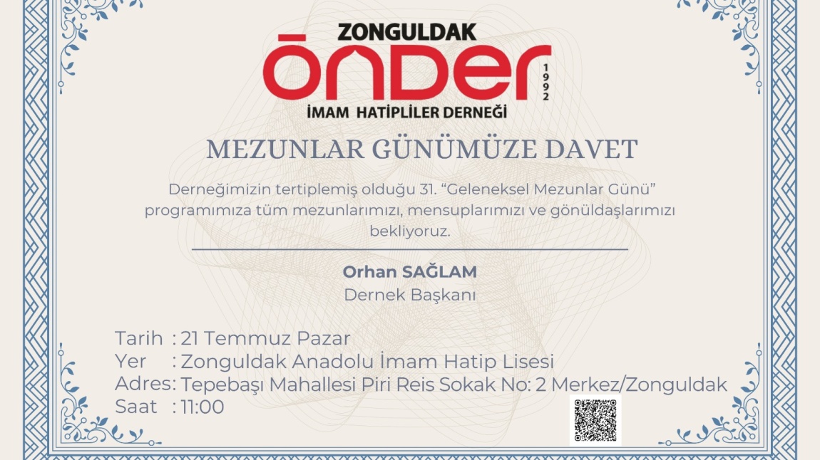 MEZUNLAR GÜNÜNE DAVETLİSİNİZ